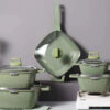 Enamel Cookware Set with Lid