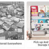 MIGO BEAR Kids Bookshelf Organizer
