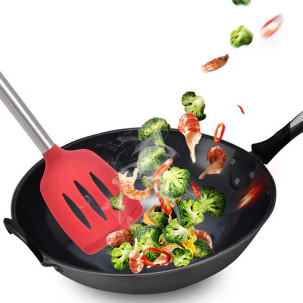 Silicone Utensils Stainless Steel Handles